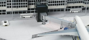Daron Herpa 520416 Passenger Gate Tower Airport Diorama Accessory 1500 Scale Black