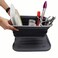 SAMMART Collapsible Dish Drainer with Tray  Foldable Drying Rack Set  Portable Dinnerware Organizer  Space Saving Kitchen Storage Tray 1 GreyBlack