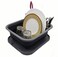 SAMMART Collapsible Dish Drainer with Tray  Foldable Drying Rack Set  Portable Dinnerware Organizer  Space Saving Kitchen Storage Tray 1 GreyBlack