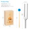 The7boX 528HZ Tuning Fork Aluminum Alloy Tuning Fork Resonance Box Equipped with Silicone Hammer and Wooden Voice Box Suitable for Sound Therapy Yoga Meditation and Relaxation