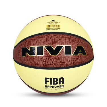 NIVIA Pro Touch 20 Basketball 8 Panel Composite Leather for Men Size  7 Multicolor