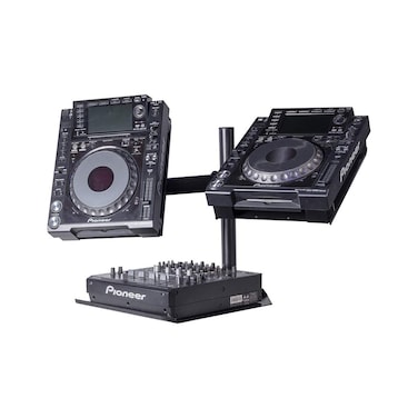 Headliner Avalon Dual CDJ Stand fits most CDJ players Adjustable Arms Elevates CDJs above other DJ Equipment Turntables DJ Mixers HL22000