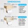 Day Moon Designs Gold Toilet Paper Holder with Shelf  Wipe Holder for Bathroom Flushable Wipes Dispenser  Toilet Paper and Wipes Holder  Toilet Paper Holder with Storage Toilet Paper Holder Wall