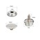 Snap Button Fasteners Kit for Leather Boat Cover Upholstery Snap Buttons Stud Screws Stainless Steel Marine Grade 40 set