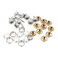 Snap Button Fasteners Kit for Leather Boat Cover Upholstery Snap Buttons Stud Screws Stainless Steel Marine Grade 40 set