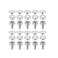 Snap Button Fasteners Kit for Leather Boat Cover Upholstery Snap Buttons Stud Screws Stainless Steel Marine Grade 40 set