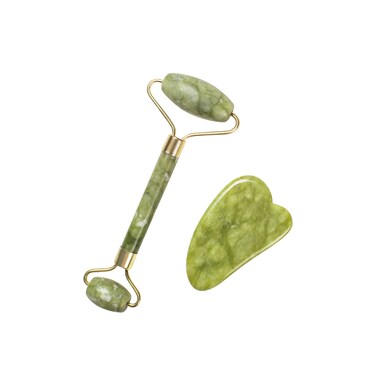 Profectors Gua Sha Massage ToolJade Stone Gua Sha Facial Tools for SPA Acupuncture Therapy Trigger Point Treatment and Lymphatic Drainage Scraping Massage
