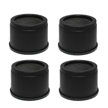 JOYYU 3 inch Round Stackble Bed and Furniture Risers Fits to Casters Legs of Sofa Table Couch and Bed Frame Protect Floors and Surfaces