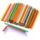 Flexible Jumbo Wide Straws Disposable Plastic Twists Milkshake Drinking Straws Bendy Smoothie Straws Assorted Colors  Great for Parties Carnivals Fun 83 inch 200 Count