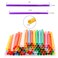 Flexible Jumbo Wide Straws Disposable Plastic Twists Milkshake Drinking Straws Bendy Smoothie Straws Assorted Colors  Great for Parties Carnivals Fun 83 inch 100 Count