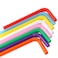 Flexible Jumbo Wide Straws Disposable Plastic Twists Milkshake Drinking Straws Bendy Smoothie Straws Assorted Colors  Great for Parties Carnivals Fun 83 inch 100 Count