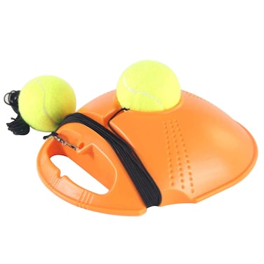 GoMi Tennis Trainer Rebounder Ball Self Tennis Practice Training Tool Aid Serve Solo Tennis SelfPractice Trainer Gear with 2 String BallsTennis Rebounder Tennis Training Equipment Kit