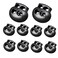 Professional Rope Lock Plastic Wire Lock End Toggle Switch Double Hole Spring Plug Fastener Pull Rod Toggle End Lanyard Rope Clip Black 10 PCS for Drawstrings of Shoelaces Bags and Clothing