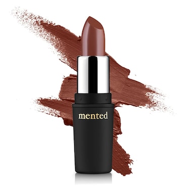 Mented Cosmetics  Semi Matte Nude Lipstick Dark Night  Vegan Parabenfree Crueltyfree  Brown Dark Long Lasting Lipstick