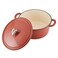 Ayesha Curry Kitchenware Enameled Cast Iron Dutch OvenCasserole Pot with Lid 6 Quart Redwood Red