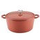 Ayesha Curry Kitchenware Enameled Cast Iron Dutch OvenCasserole Pot with Lid 6 Quart Redwood Red