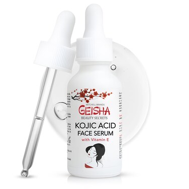 Geisha Kojic Acid Serum  1 Fl oz  30ml  Helps to Reduce Dark Spots on Face Body Armpits Elbows Knees  Made in USA