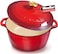 Mueller 6 Qt Enameled Cast Iron Dutch Oven HeavyDuty Casserole Dish and Braiser Pan with Lid and Stainless Knob Safe for All Cooktops