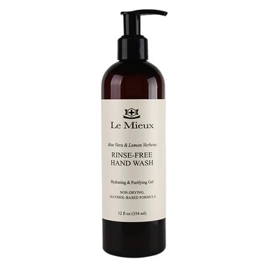 Le Mieux Aloe Vera  Lemon Verbena RinseFree Hand Wash  Purify and Refresh Hands Without Drying Them Out 12 oz  354 ml