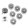 ZRME Sewing Machine Bobbin Cases with 7pcs Iron Sewing Machine Bobbins for Home Sewing Machine DIY Needlework Sewing Accessories Silver