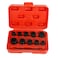 11PC 38 Drive Impact Bolt Nut Remover Set Twist Socket Screw Extractor Tools 9mm 19mm for Removing Damaged Dead Rusted RoundedOff Bolts Nuts  Screws