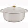 BALLARINI Bellamonte Cast Iron 76qt Round Dutch Oven  Crema White