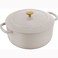 BALLARINI Bellamonte Cast Iron 76qt Round Dutch Oven  Crema White
