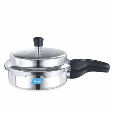 Preethi Induction Base Outer Lid Aluminium Pressure Pan 3 Litres Silver
