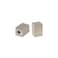 ASPEN CREATIVE 2403122 Rectangular Cube Finial for Lamp Shade 2 Pack Brushed Nickel