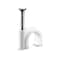 ERKXD Cable Clips Black with Steel Nails 6mm Durable Wire Clips to Wall Black Round Cable Nail Clips Black 024in6mm