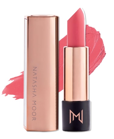 NATASHA MOOR Silk Suede Lipstick LongLasting Hydrating SemiMatte Finish  Creamy CrueltyFree Formula  Silky Smooth and Highly Pigmented  Mirror for OntheGo Glamour  INTUITION