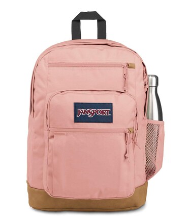 JanSport Cool Backpack with 15inch Laptop Sleeve  Large Computer Bag Rucksack with 2 Compartments Ergonomic Straps Misty Rose