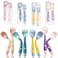 Baby Utensils Spoon Fork with Travel Case Toddler Utensils for Self Feeding Bendable Handle Silverware for Kids Children 4 Set PinkYellowGreenPurple