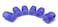 6 PC Professional SelfHolding Hair Roller Curlers Blue
