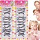 Beauty Town 24 Count Hair Ties 16mm Clear Assorted  ClearWhite for Girls Toddlers Kids Long Lasting  NonBreakable Fashionable Hair Accessories
