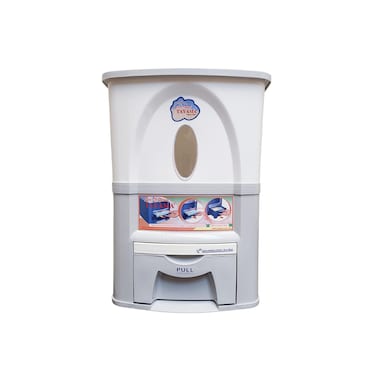 TAYAMA Dry Food Dispenser White 15kg33lbs PG15R