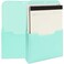 2 Pack Mint Magnetic File Holder Wall File Folder Organizer for Refrigerator Cabinets Magazines Mail Paper Letters Office Supplies 10 x 13 in