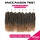 Passion Twist Hair  8 Packs 12 Inch Passion Twist Crochet Hair For Women Crochet Pretwisted Curly Hair Passion Twists Synthetic Braiding Hair Extensions 12 Inch 8 Packs T27