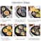 4Cup Non Stick Egg Frying Pan  Omelette Pan Egg Pan Pancake Aluminium Alloy Fried Egg Cooker Skillet With Wood Handle