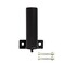 HulkFit Elite Series Power Cage Horizontal Plate Barbell Attachment Storage Black 3 x 3