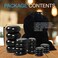 SereneLife 20 Pc Hot Massage Stone Set  Heated Stones with Traveling BagSmall Brown Box Smooth  Sculpted Round Basalt Rock Relieves Pains Caused by Sprains  Strains
