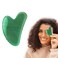 KEYTOLUCK Gua Sha Scraping Massage Tools Green Gua Sha Facial Tool Massager for Face Eyes Neck Body Muscle Relaxing and Relieve Fine Lines and Wrinkles