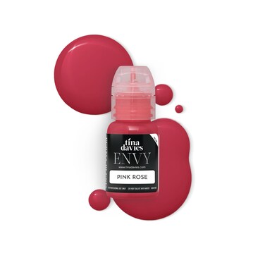 Tina Davies Professional Envy  Lust Lip Pigments  Permanent Lip Makeup  Colors Heal True to Tone  High Retention  Envy Pink Rose 12oz15ml Bottle