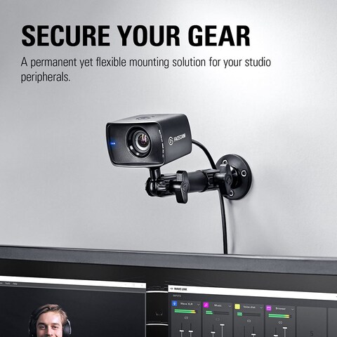 Elgato Wall Mount  Horizontal Articulated Arm with 14 Inch Thread for Easy Mounting and Adjusting of Lights Cameras and Microphones Perfect for Streaming Videoconferencing StudiosBlack