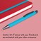 IF Bookaroo Pen soft touch colour coated pen with black ink  TURQUOISE