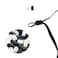 Grohvicy Cord Locks Silicone Toggles for Drawstrings Elastic Cord Adjuster Non Slip Stopper 100pcs 50 Black and 50 White