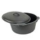 Cuisiland Preseasoned 45 Quarts Cast Iron Dome Lid Flat Bottom Dutch Oven