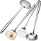 Wok Spatula and LadleSkimmer Slotted Spoon Set  Mirror Polished Asian Wok Cooking Tools  188 Stainless Steel Wide Wok Spatula  Wok Utensils Set Professional