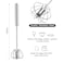 ANYI Whisk 12Inch Stainless Steel Long Handle Egg Beater Hand Push Wisking Tool for Home Whisks for Cooking Blending Beating  Stirring Silver