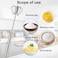 ANYI Whisk 12Inch Stainless Steel Long Handle Egg Beater Hand Push Wisking Tool for Home Whisks for Cooking Blending Beating  Stirring Silver